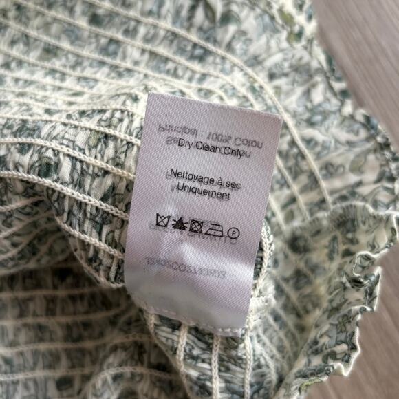 Veronica Beard Needham Floral Smocked Tank Top Large - Picture 10 of 10